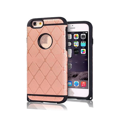 New 2 in 1  Hybrid Tpu+ PC Rhombus Diamond pattern phone case for iPhone 7 7 Plus
