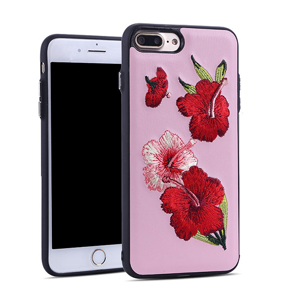 3D stereo embroidery phone case for iphone samsung