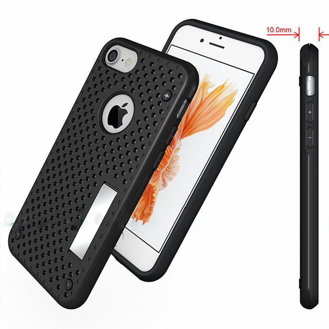 2 in 1 Shockproof Mesh Net Hybrid Phone Case For iphone