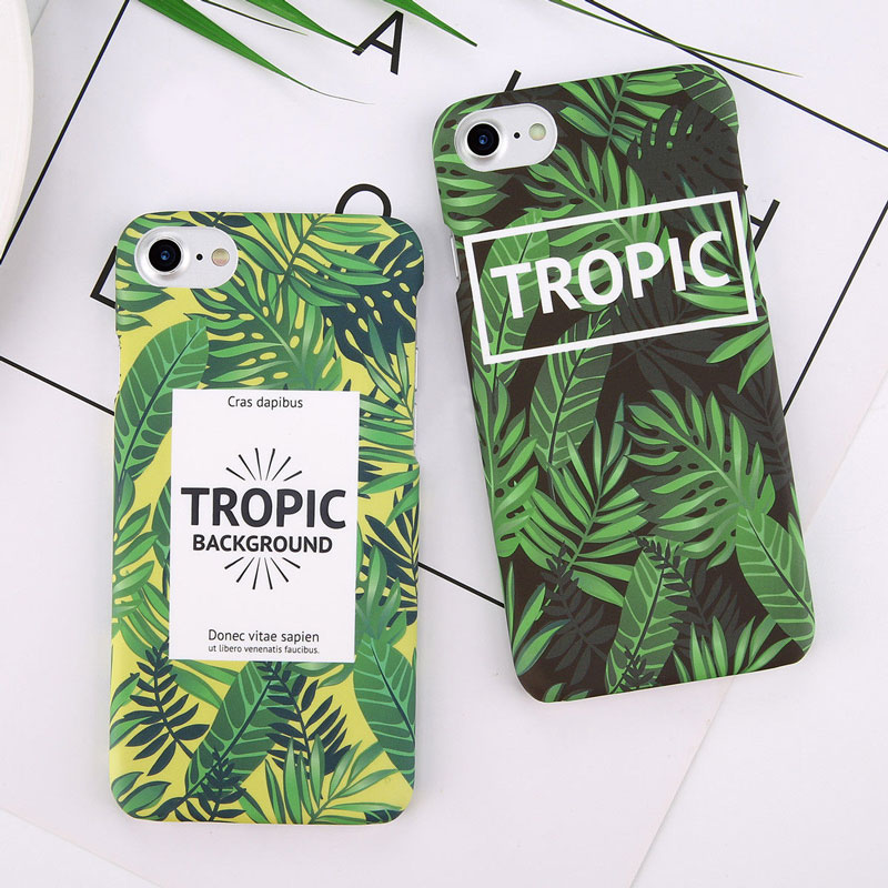 Leaves Pattern Ultra Thin Slim Matte Soft Case Cover