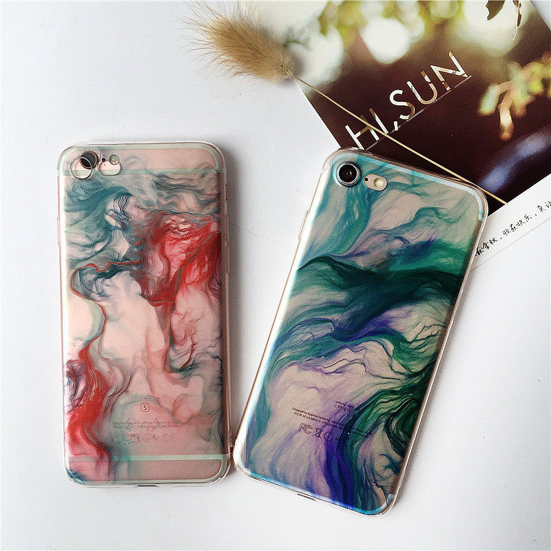 Oil Painting Design Watercolor Soft Case Cover