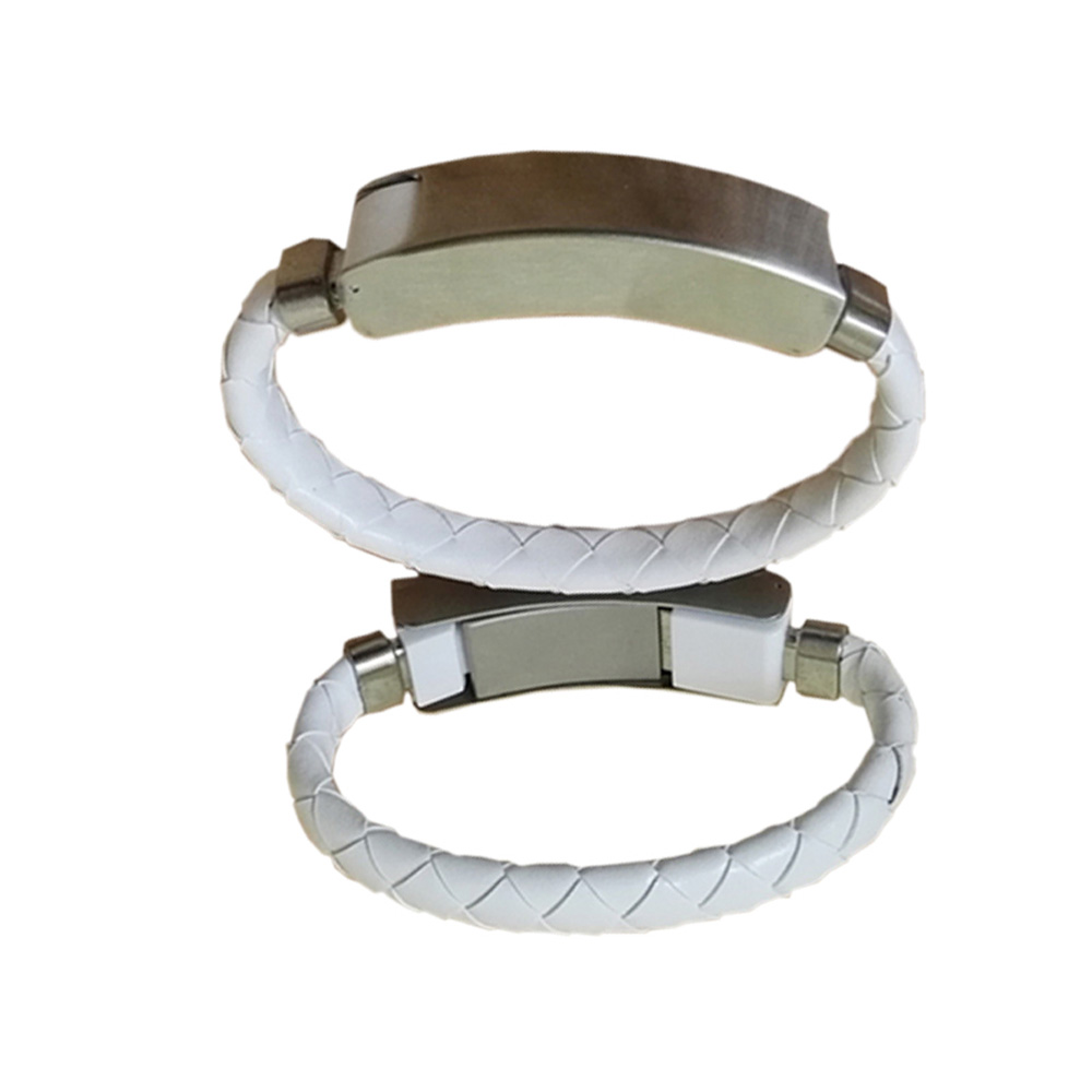 High-end Leather Bracelet Charge and Sync USB Cable for mobile phones