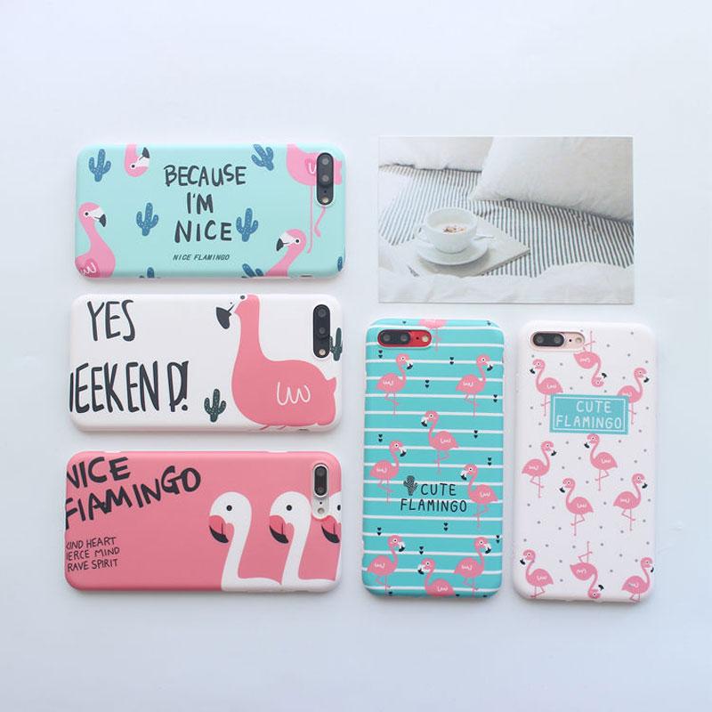 Summer Fresh Flamingos Soft Case Skin