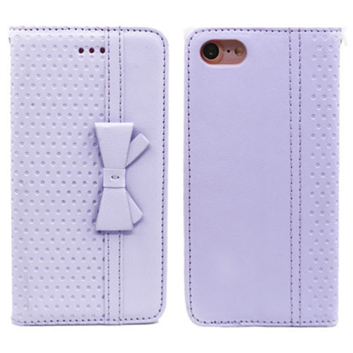 HOT Wave point bow PC leather phone case