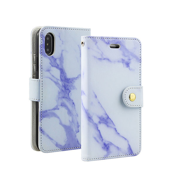 Leather Marble Wallets Card Holder Phone Case