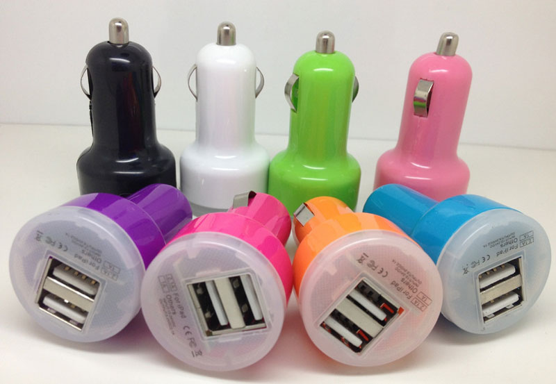 Color Dual 2 car charger best power for iphone,Samsung ,Android
