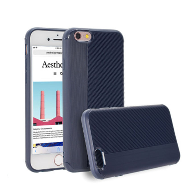 Carbon fiber brushed TPU mobile phone case