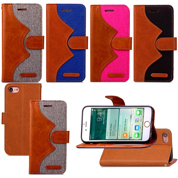 Colorful Premium Flip Stand Leather Wallet Case Cover