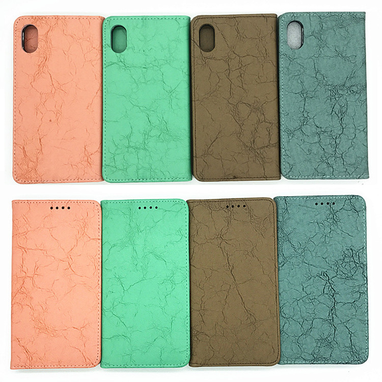 Book flip Leather Shell magnetic Adsorption Folio Cover