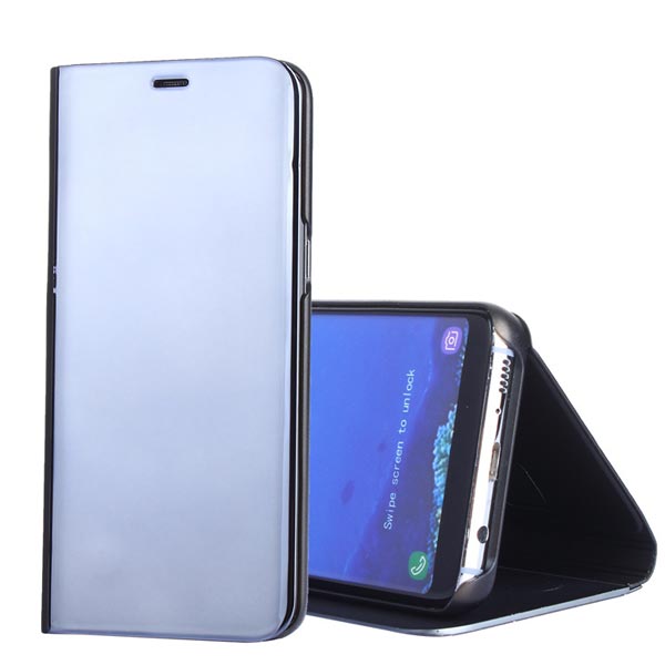 Cover for Samsung Galaxy S8 edge Note 8 Case View Mirror Leather Flip Stand