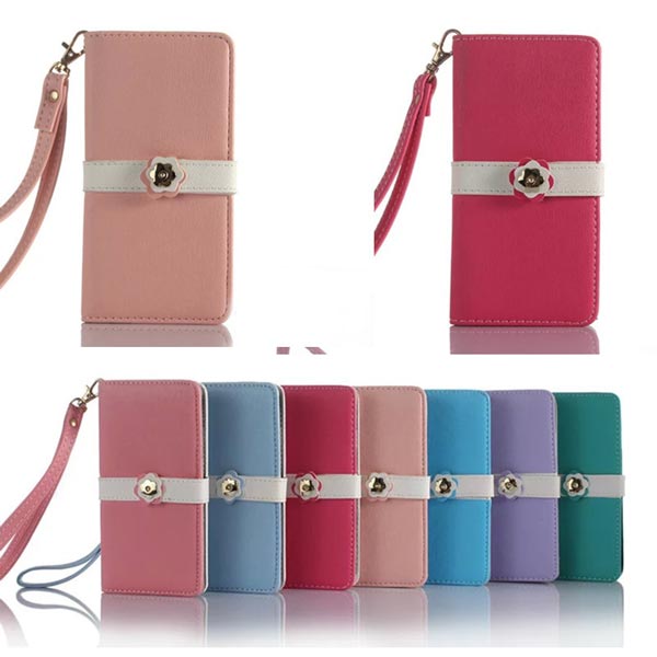 New Diamond Leather Purse Wallet Flip Case