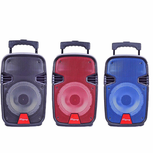 Outdoor Portable Bluetooth Speaker Rechargeable MIC LED Lights