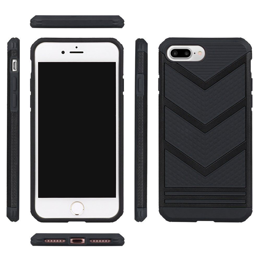 2 in 1 Sporty Anti-Slip Case Rugged Bumper Case
