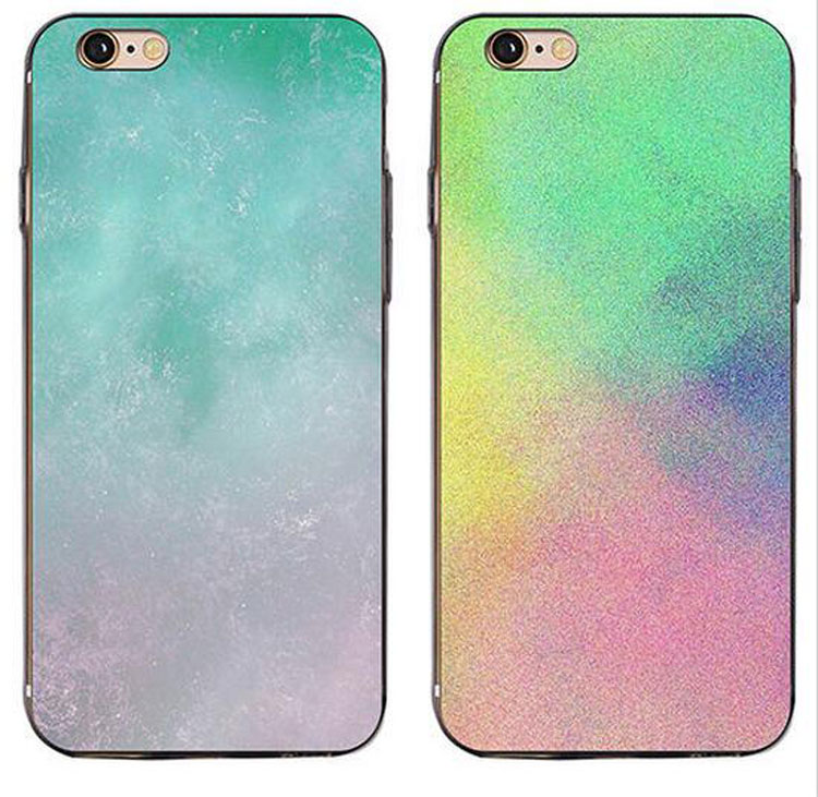 Gradient Color iph simple tpu multicolor case