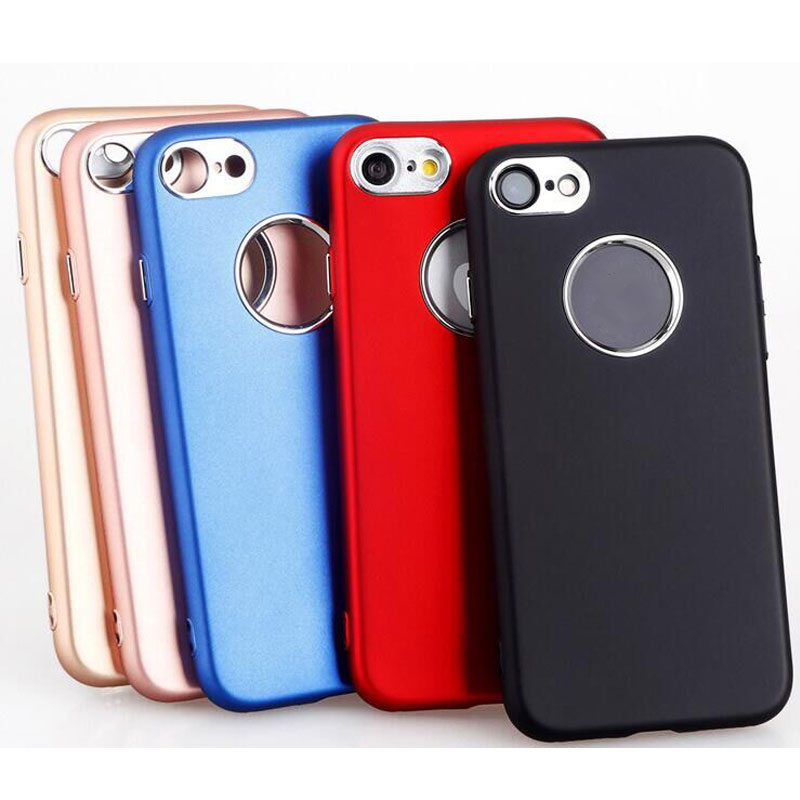 Metal paint spraying Dull polish ultra-thin soft TPU phone case