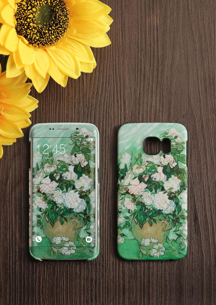 Luxury print PC hard full coverage case with screen protecoter phone case