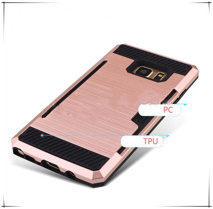 2 in 1 rubber armor shockproof protective case for Samsung note 5