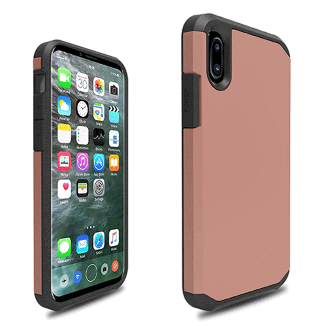 New design 2 in 1 waterproof phone case for iphone X