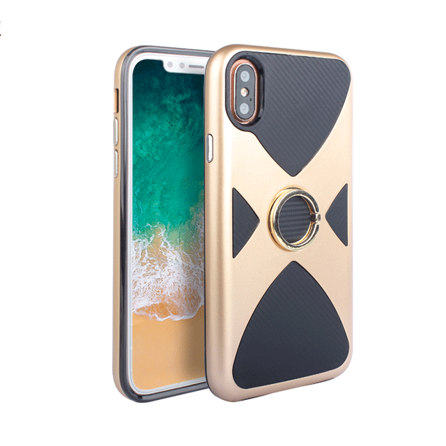 new 2 in 1 x-series back cover Phone PC + TPU Case with Ring Holder Kickstand for iPhone