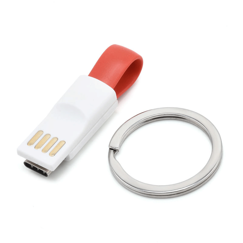 9CM 1x Magnetic Type-C To USB 2.0 Male Charger Transfer Cable