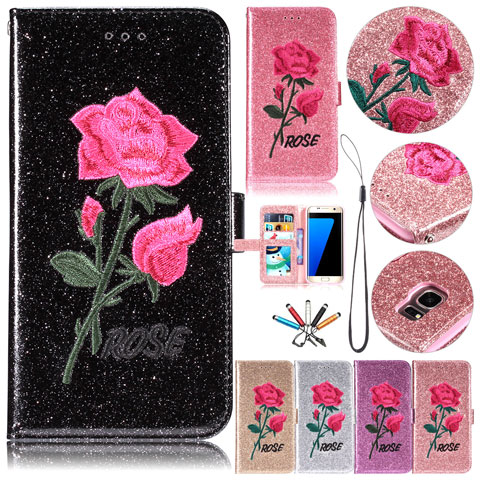 Luxury Leather Case Magnetic Stand Flip Card Wallet Cover for samsung note 8