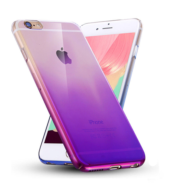 Gradually varied colors PC case for iphone