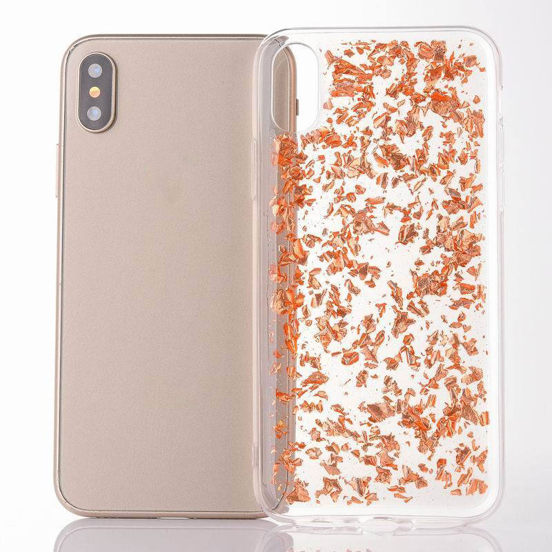 Soft glitter Flash Paper tpu casefor iphone X
