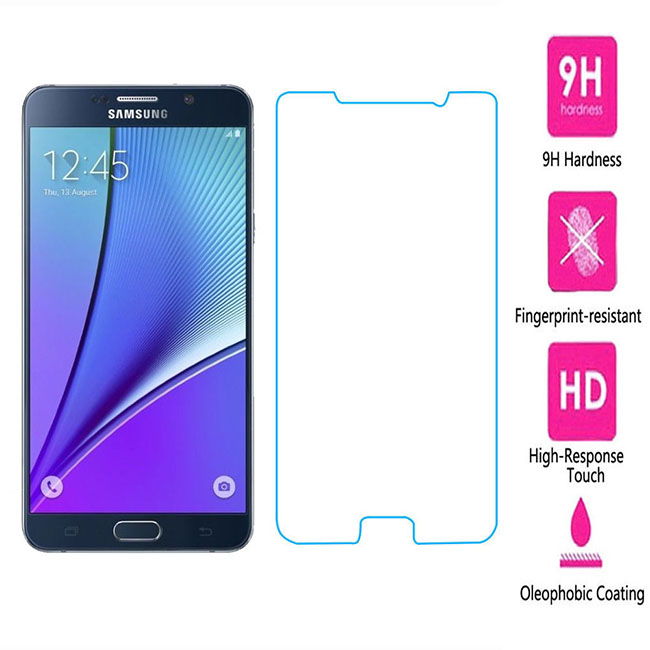 Hot 2.5D 9H Ultra Slim Tempered Glass Screen Protector For Samsung Galaxy Note 5
