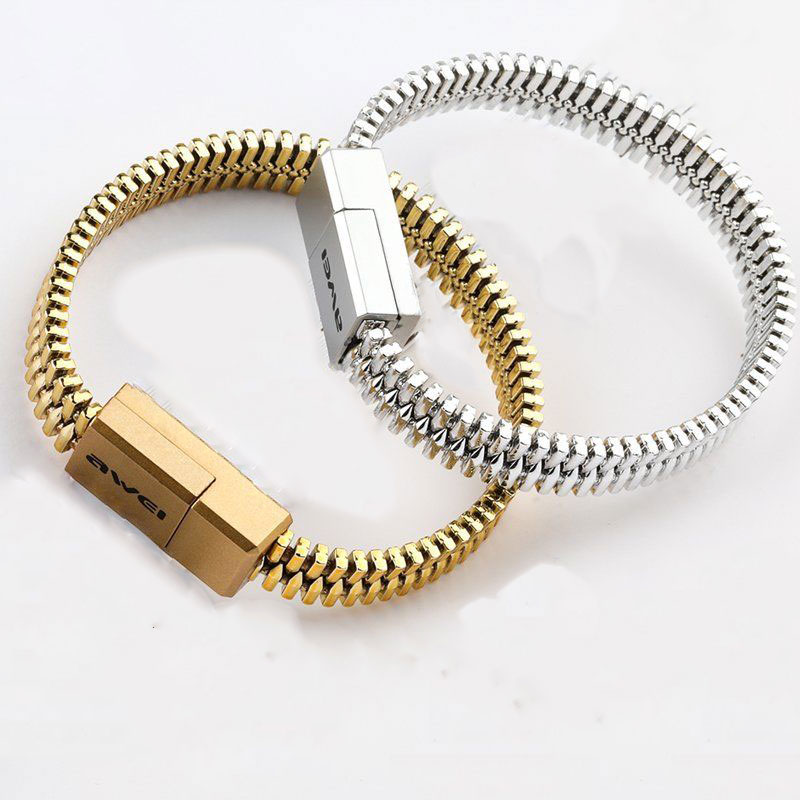 Mini USB To USB Charging Bracelet Charger Data Sync Cable For Android Cell Phone
