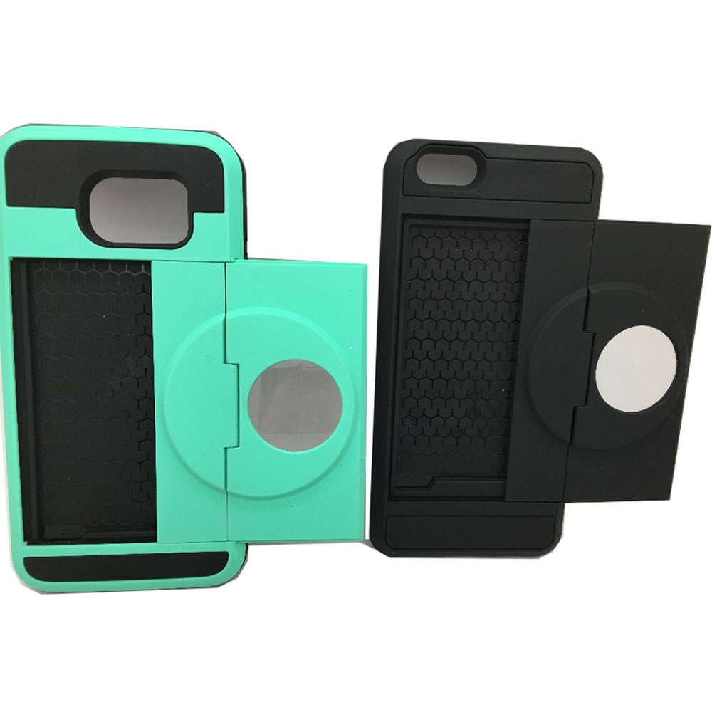 2017 fashion card holder 2 in 1 mobile phone case for iphone